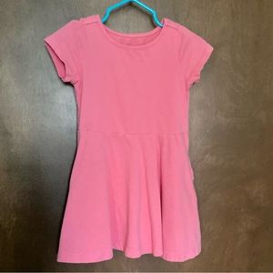 Primary pink short sleeve dress 2t